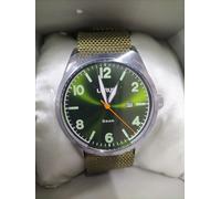 LORUS GREEN DIAL MENS ILLUMINATED GREEN NYLON STRAP WATCH (RH919NX9) BRAND NEW.