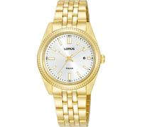 Lorus Heritage Women's White Dial Gold Tone Stainless Steel Watch
