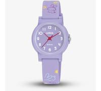 Lorus Junior Purple Bunny Pattern Rubber Strap Watch RRX43JX9