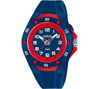 Lorus Kids Dark Blue Silicone Strap & Dial Watch with Red Accents