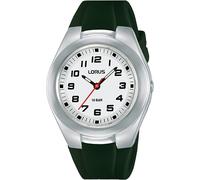 Lorus Kids Watch with White Dial and Green Strap RRX85GX9