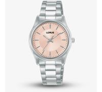 Lorus Ladies Classic Pink Dial Stainless Steel Bracelet Watch RG249XX9