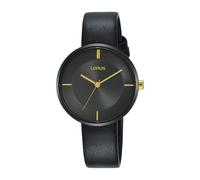 Lorus Ladies Fashion Analogue Quartz Black Dial with Leather Strap Watch - RG259QX9