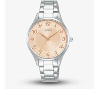 Lorus Ladies Italic Classic Rose Gold Tone Dial Watch RG269VX9