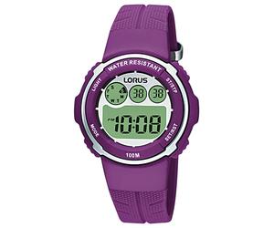 Lorus Ladies Purple Resin Strap Watch