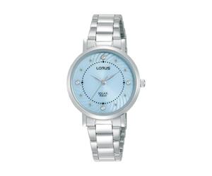 Lorus Ladies Solar Powered Analogue Watch, 30mm Blue Dial RY519AX9