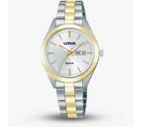 Lorus Ladies Two Tone Silver Dial Day Date Watch RN802AX9