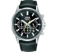 Lorus Chronograph Timepiece Black Leather Strap Watch