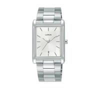 Lorus Men’s Silver-Colour Rectangular Watch RH937RX9
