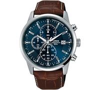 Lorus Men's Chronograph Brown Leather Strap Watch