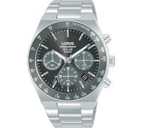Lorus RZ525AX9 Chronograph Pale Blue Dial Black Bezel Bracelet Watch - W16321