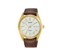 Lorus Men's Analogue Automatic Watch with Stainless Steel Strap, Silver/Black, Gold, Standard Size, Strap.