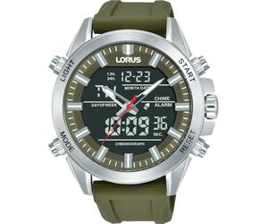 LORUS Men's Analogue Digital Watch with Silicone Strap RW669AX9