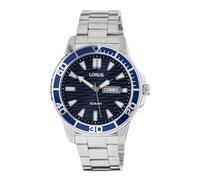 Lorus Men's 42mm Sports Blue Sunray Stainless Steel Bracelet Watch