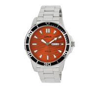 Lorus Men's 42mm Sports Orange Sunray Stainless Steel Bracelet Watch