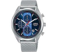 Lorus Mens Chronograph Blue Dial Mesh Strap Watch RM353GX9