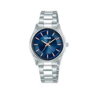 Lorus Men's Analogue Quartz Watch with Stainless Steel Strap, Silver/Black, Silver, Classic