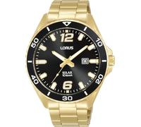 Lorus Men's Analogue Quartz Watch with Stainless Steel Strap, Silver, Gold, Dress