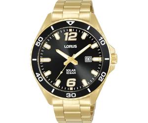 Lorus Men's Analogue Quartz Watch with Stainless Steel Strap, Silver, Gold, Dress