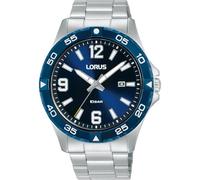 Lorus Men's Analogue Quartz Watch with Stainless Steel Strap, Silver, Silver, Standard Size, Steel