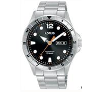Lorus RL459BX9 Gents Automatic Silver Tone Black Day/Date Dial 2 Year Warranty