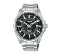 Lorus Mens Automatic Watch Black Dial and Silver Bracelet RU401AX9