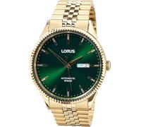 Lorus Mens Automatic Watch Green Dial Gold Bracelet RL468AX9