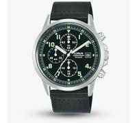 Lorus Mens Black Chronograph Fabric Strap Watch RM347JX9