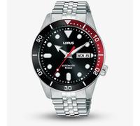 Lorus Men's Black Dial Bracelet Watch RL447AX9 in Silver Lorus Silver One Size