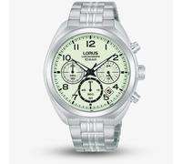 Lorus Sports Chronograph Watch RT393KX9 – 41 mm Quartz, Mineral Glass, Luminous Dial, Green 20 mm