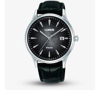 Lorus Mens Curve Black Dial Date Watch RS993DX9