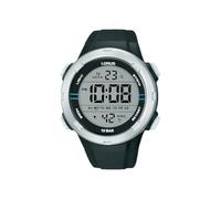 Lorus Men's Digital Quartz Watch with Silicone Strap R2301QX9, Black, Strap.