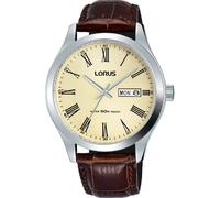 Lorus Men's Prosecco Shaded Dial Brown Leather Strap Dress Watch RXN53DX9