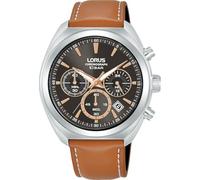 LORUS Men's Quartz Watch Stainless Steel with Leather Strap