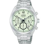Lorus Sports Chronograph Watch RT393KX9 – 41 mm Quartz, Mineral Glass, Luminous Dial, Green 20 mm