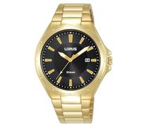 Lorus Mens RH946PX9 Gold Plated Bracelet Watch Water Resistance 100m