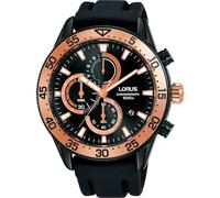 Lorus Men's RM339FX9 Sports 43mm Quartz Watch in Black Lorus Black One Size