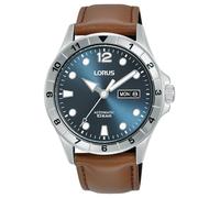 Lorus Men's Sports Automatic (42mm) Greyish Blue Dial / Brown Leather RL469BX9