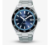 Lorus Mens Sports Blue Bracelet Watch RS957DX9
