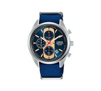 Lorus Mens Urban Chronograph Dated Blue Dial Blue Nylon Strap Watch RM357GX9 BRAND NEW BUT NEEDS BATTERY