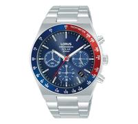 Lorus Mens Watch Blue/red Dial Solar Chronograph RZ521AX9 - RRP £144.99