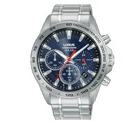 Lorus Mens Watch RZ503AX9 Blue Dial Solar Chronograph RRP £139.99