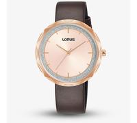 Lorus RG246WX9 Ladies Quartz Rose Tone Crystal Set Dial 50m W/R 2 Year Warranty