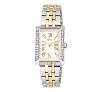 Lorus Ladies Rectangular Champagne Dial Two Tone Bracelet Watch RG271YX9
