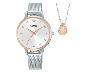 Lorus RG288XX9 Ladies Watch Set With Necklace 32mm