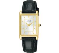 Lorus RG290VX9 Wristwatch Ladies 22mm Quartz Silver Gold 5 ATM Leather strap