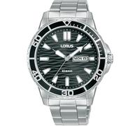Lorus RH355AX9 Wristwatch Sport 42mm Quartz Unisex Black Silver 10 ATM Link s...