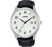 Lorus RH913PX9 Wristwatch Classic 42mm Quartz Unisex Silver 5 ATM Leather strap