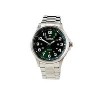 Lorus RH995NX9 Men's Analogue Quartz Watch with Metal Strap, Green, Bracelet