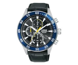 Lorus RM331JX9 Chronograph Black Leather Strap Watch - W16275